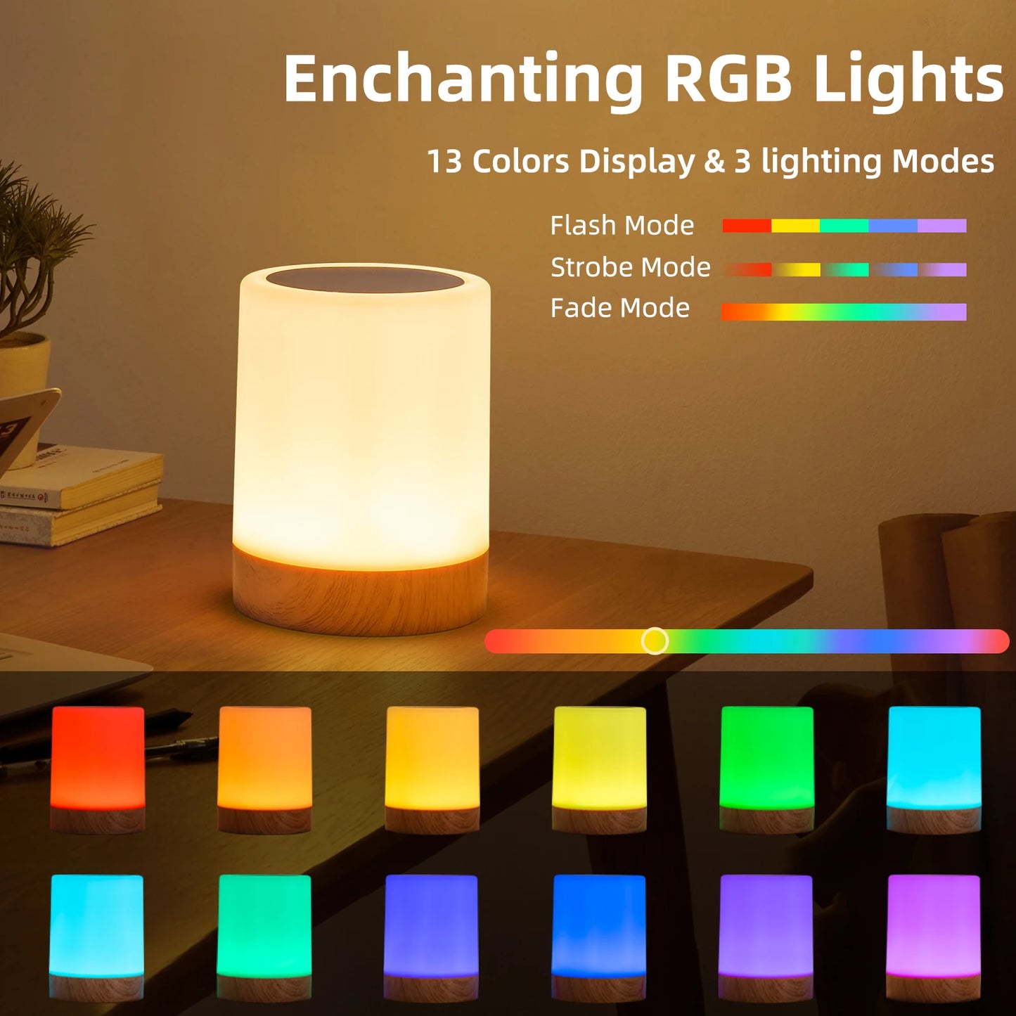 LumiAura Touch Lamp