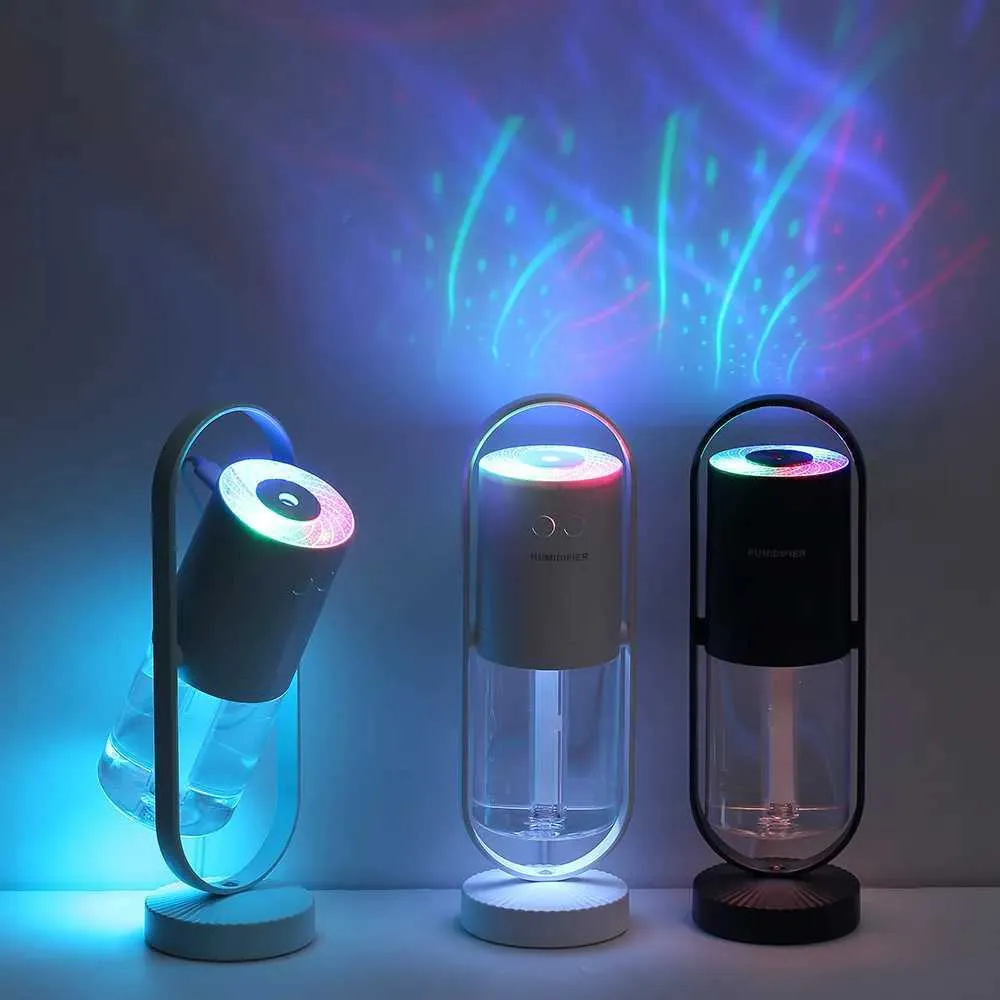 Three colorful LED lights on a dark background