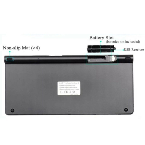 Back view of a electronic device with labeled components on a white background