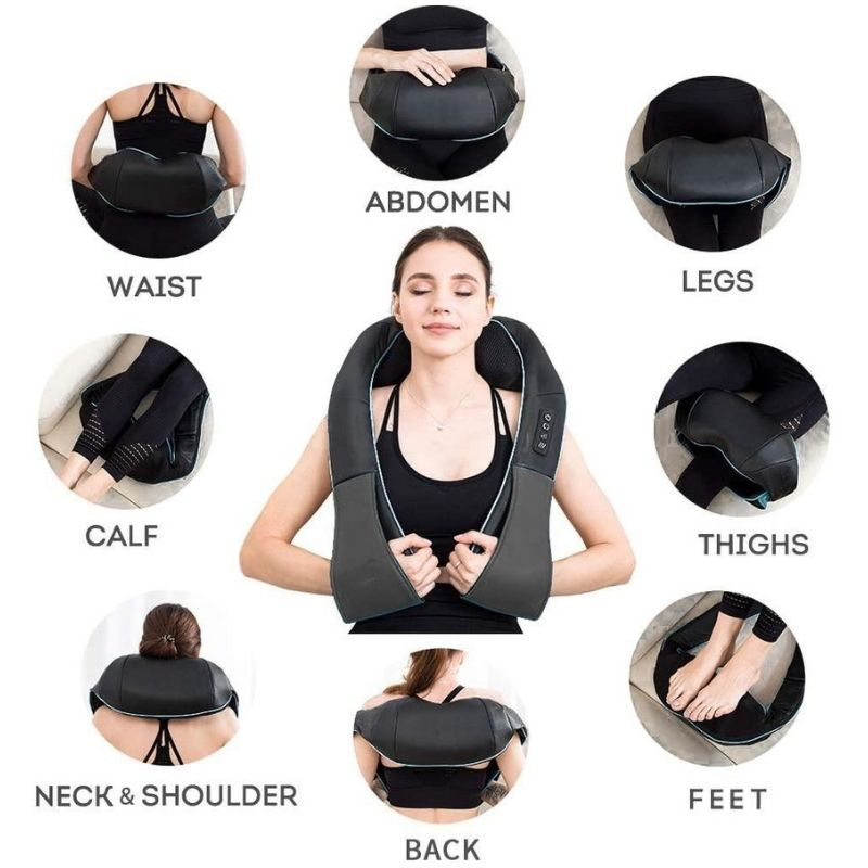 Massager can be used on the abdomen, legs, thighs, feet, back, neck and shoulders, calves, and waist.