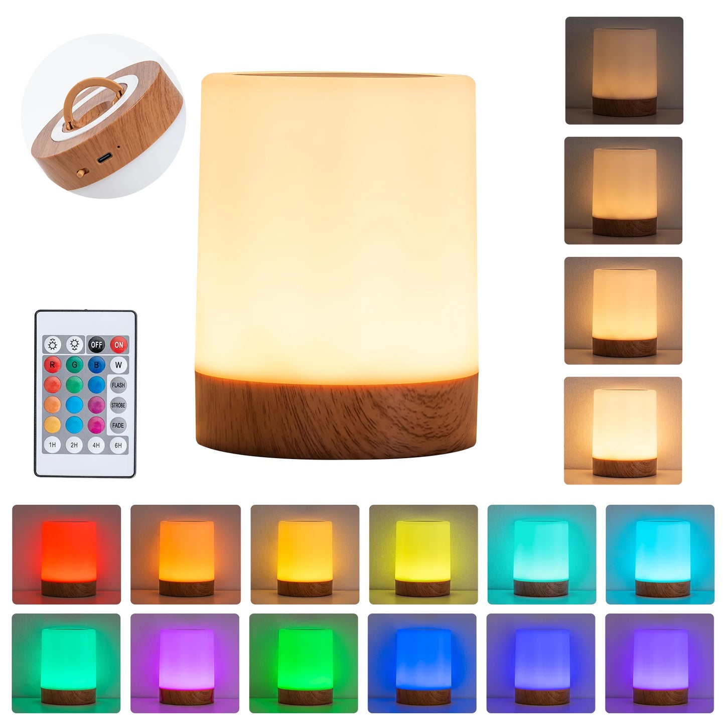 LumiAura Touch Lamp