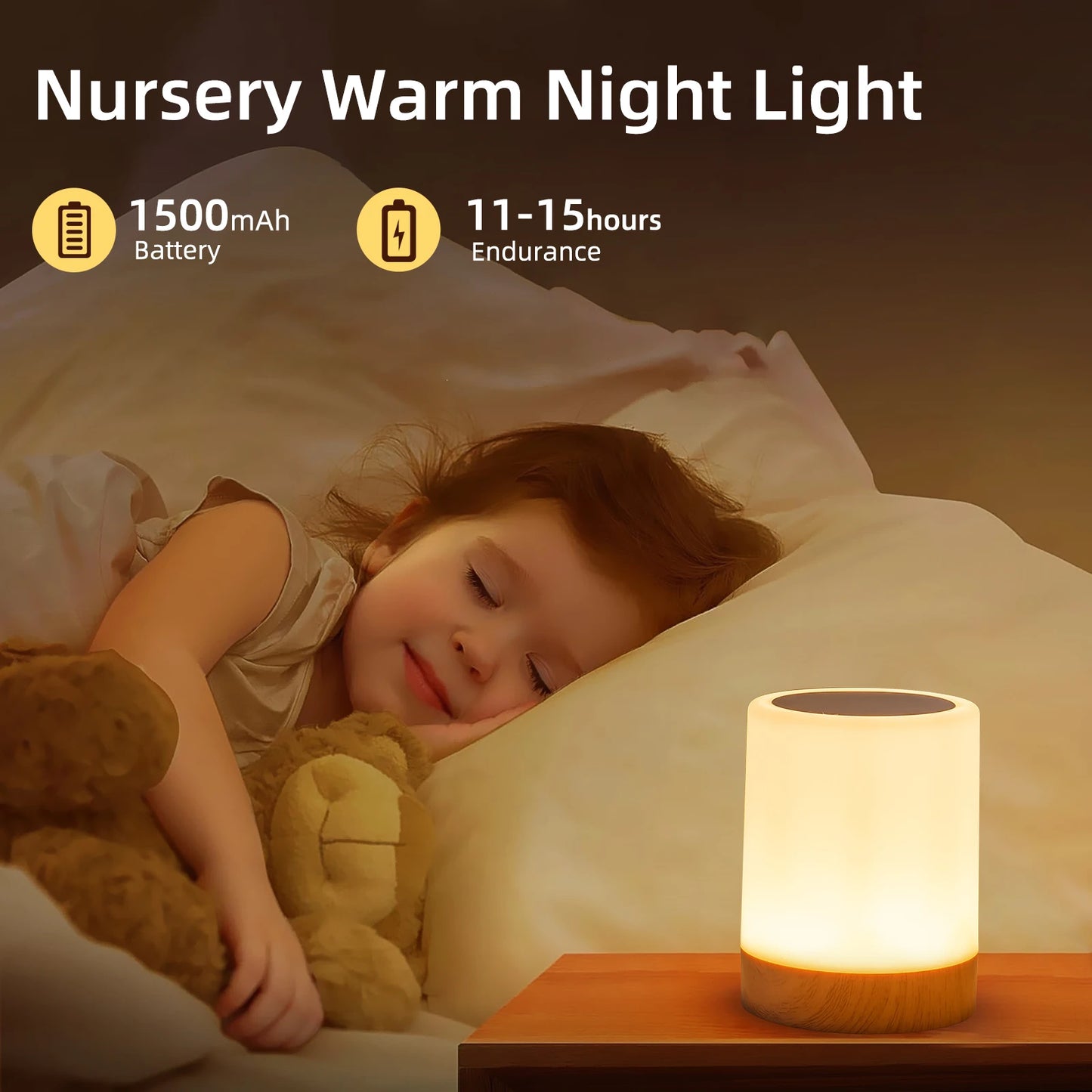 LumiAura Touch Lamp